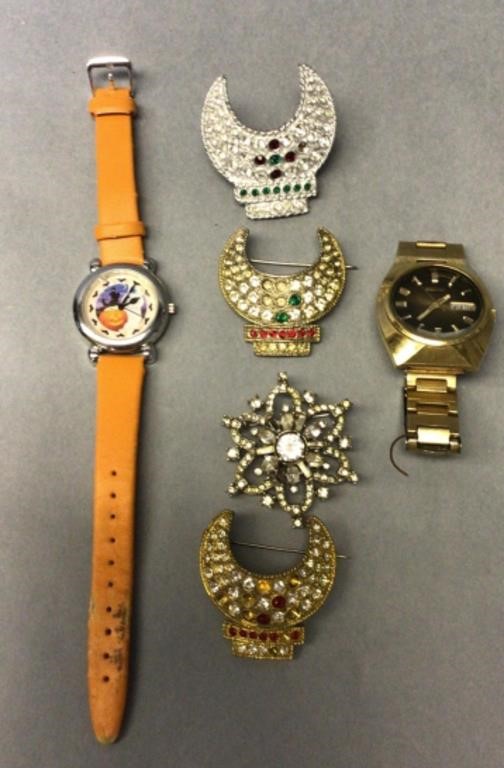 Halloween watch, Seiko automatic watch, and 4