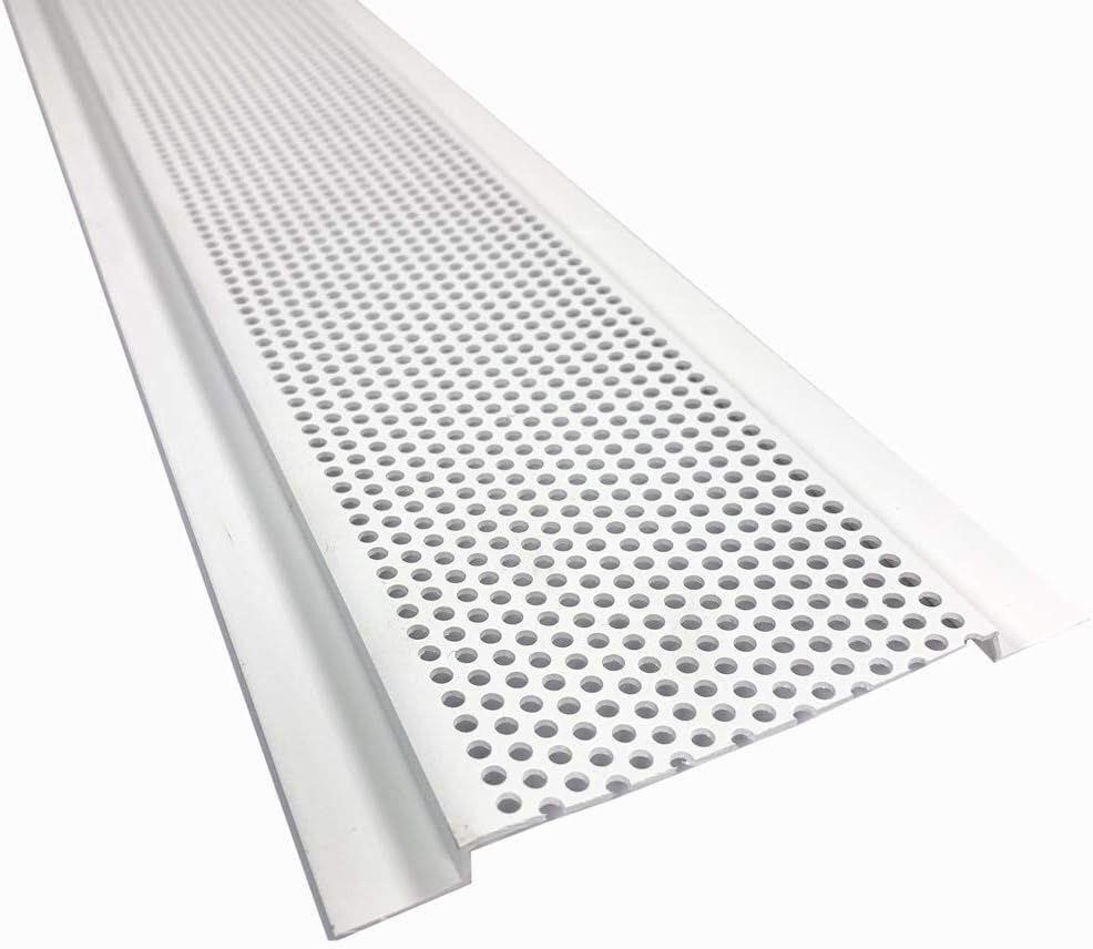 8' x 4" Vented Continuous Soffit PVC (10 Pack)