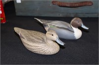 Pair of 1/2 Size Pintail Decoys by Dan Brown