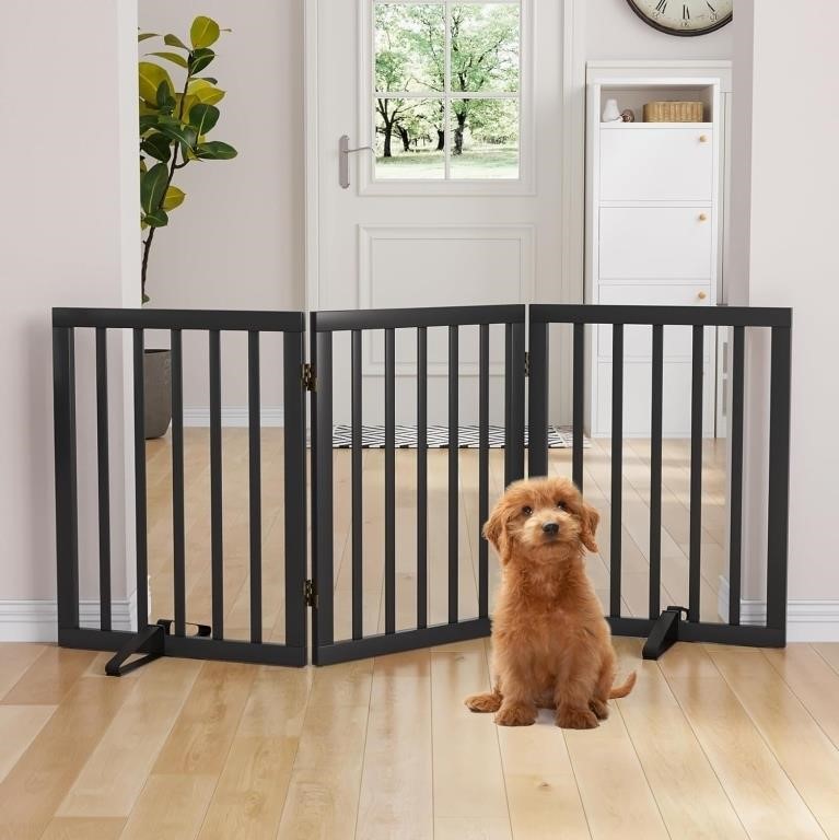 Semiocthome Bamboo Freestanding Dog Gates