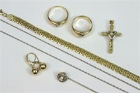 (7) PIECE 14K JEWELRY GROUP, SOME AS-IS