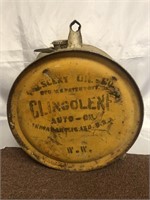 VINTAGE CRESCENT OIL CO. 14 INCH ROCKER OIL CAN