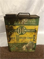 VINTAGE 2 GALLON DEHYDRATE CONCENTRATE METAL TIN