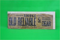 Old Reliable Cigar Advertisement