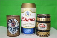 3 Beer Advertising Cans