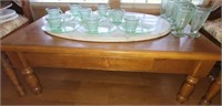 Vintage Wooden Coffee Table with Drawer