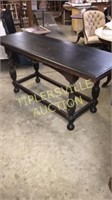 Beautiful antique sofa table 66” wide with ornate