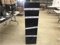 Four-drawer filing cabinet. Approx. 52” tall x