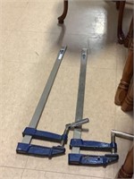 2 Mastercraft 4"x24" bar clamp