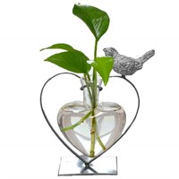 Marbrasse Desktop Glass Vase, Creative Bird with H