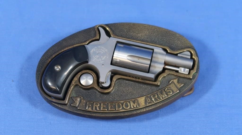 Freedom Arms 22 cal Belt Buckle Stainless Pistol,