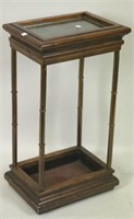 CANE STAND WITH GLASS INSET