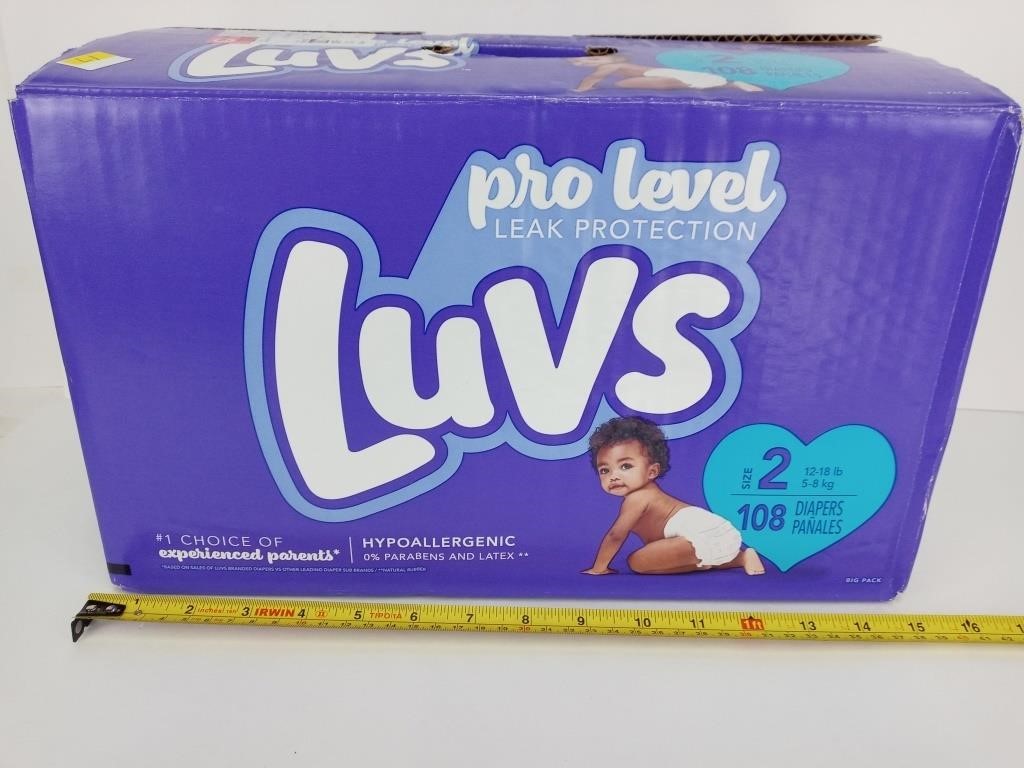 Luvs Diapers 108 Count Box