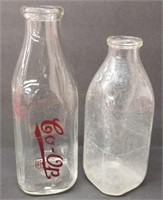 Bowman's & Co-Op Milk Bottles