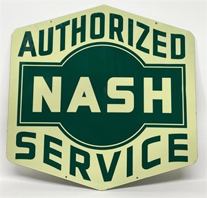 AUTHORIZED NASH SERVICE PORCELAIN SIGN DSP