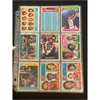 (49) Different 1975 Topps Basketball Cards