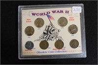 WORLD WAR 2 COINS, SILVER NICKLES, STEEL WHEAT