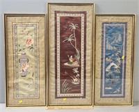 Embroidered Chinese Textiles Framed
