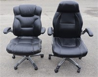 (2) Leatherette Office Chairs