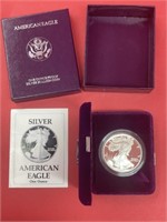 1990-S Proof Silver Eagle w/