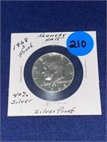 1968-S Proof Kennedy Half Dollar 40% Silver