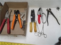 Lot: Assorted Grips, Wire Cutters and More