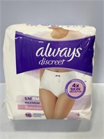 Always Discreet disposable underwear for women