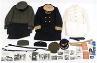 WWII US NAVY AVIATOR UNIFORM & PHOTO GROUPING