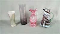 Art Glass Group Lot of 4 PIeces