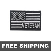 NEW War Veteran US Flag Embroidered Patches
