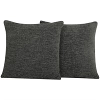 R538  Mainstays Chenille Pillow 18x18 2 Pack