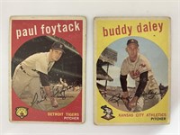 1959 Topps Baseball Cards - Paul Foytack #233, Bud