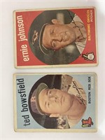 1959 Topps Baseball Cards - Ernie Johnson #279, Te