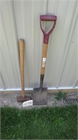 SLEDGE HAMMER AND SPADE SHOVEL