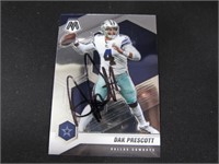 2021 MOSAIC DAK PRESCOTT AUTOGRAPH COA