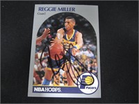 1990-91 HOOPS REGGIE MILLER AUTOGRAPH COA