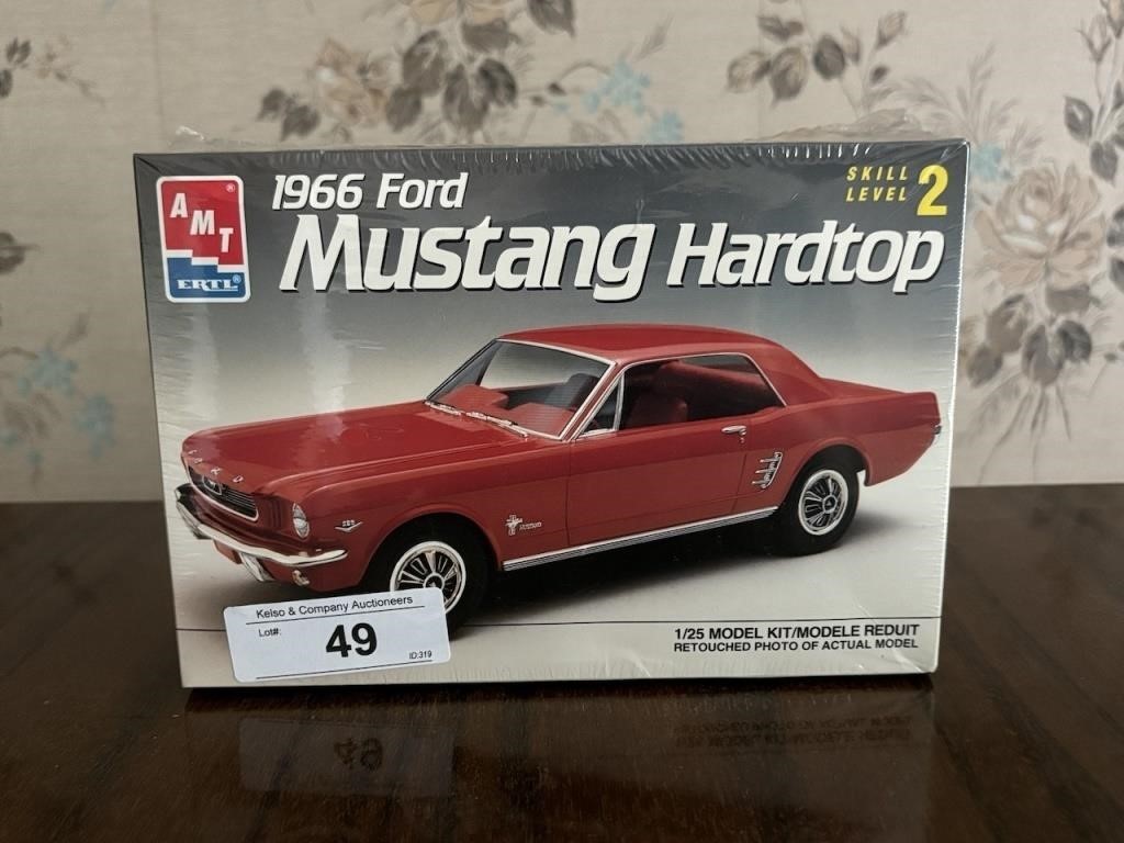 1966 Mustang 1/25 Scale Model Kit in Box