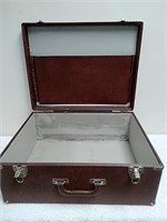 Large vintage leather briefcase