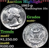 ***Auction Highlight*** 1962-p Washington Quarter