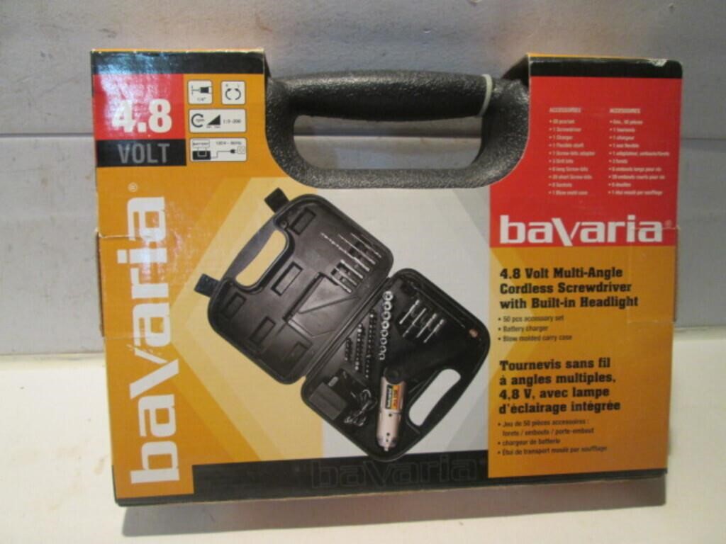 NEW BAVARIA 4.8V MULTI ANGLE CORDLESS SCREWDRIVER