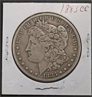 1883-CC MORGAN DOLLAR XF
