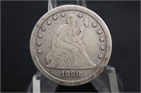 1888-S Seated Liberty Silver Quarter