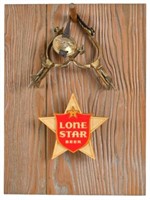 Lone Star Beer Spurs Lighted Plaque