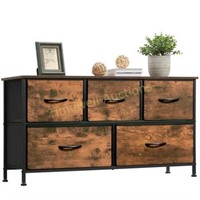 Somdot 5-Drawer Fabric Dresser for Bedroom