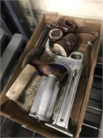 Concrete tools, insulators, clippers, other misc.