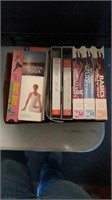 Assorted workout vhs tapes