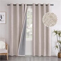 YoungsTex Linen Blackout Curtains for Bedroom 84 I