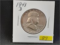 1948D Franklin Half Dollar