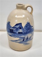 P.R Storie Pottery Decorated Stoneware Jug