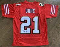 FRANK GORE AUTOGRAPHED XL JERSEY BRAND NEW